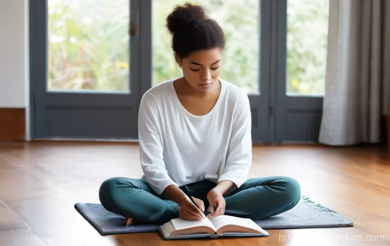 내면의 지혜를 위한 일기쓰기 방법 - **Prompt 1: Mental Clarity and Inner Peace through Journaling**
    A young adult, appearing to be i...