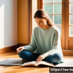 Home 13 자신의 내면을 이해하는 심리학적 접근 - **Emotional Clarity: Navigating the Inner Landscape**
A serene, contemplative person, wearing co...